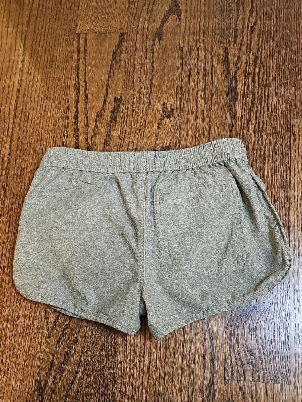 United By Blue Impact Collection Olive Drawstring Shorts with Navy Tie - Picture 3 of 7